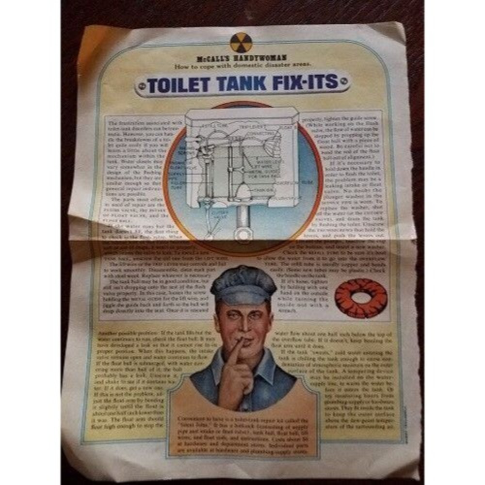 Vintage Article Toilet Tank Fix-its McCall's Handywoman